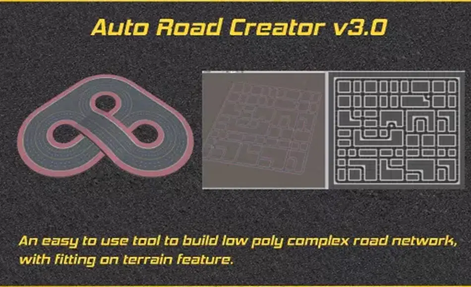 Unity插件 – 自动道路创建器 Auto Road creator v3.0