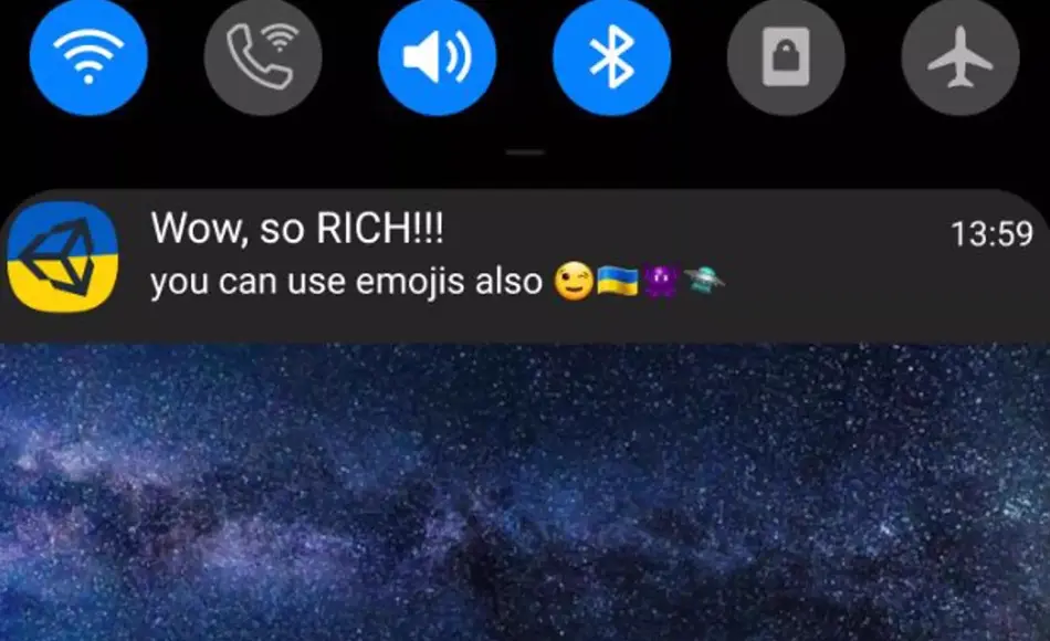 Unity插件 – 媒体推送通知 Rich Push Notifications for Android Unity插件 – 媒体推送通知 Rich Push Notifications for Android