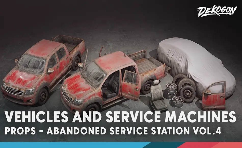 【UE5】废弃维修车间 Abandoned Service Garage – VOL.4 – Vehicles and Service Machines 【UE5】废弃维修车间 Abandoned Service Garage – VOL.4 – Vehicles and Service Machines