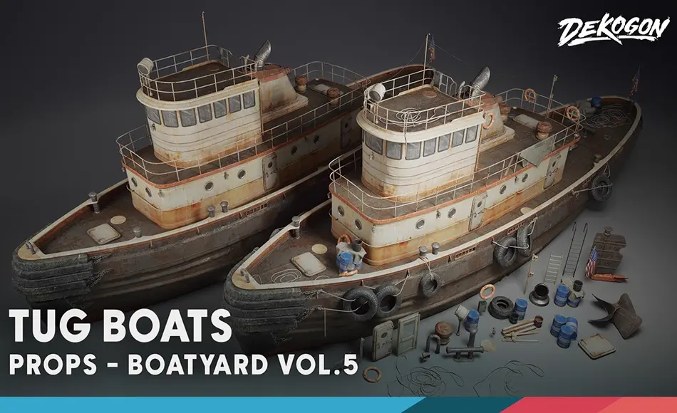 【UE5】船只资产包 Boatyard VOL.5 – Tugboat (Nanite) 【UE5】船只资产包 Boatyard VOL.5 – Tugboat (Nanite)