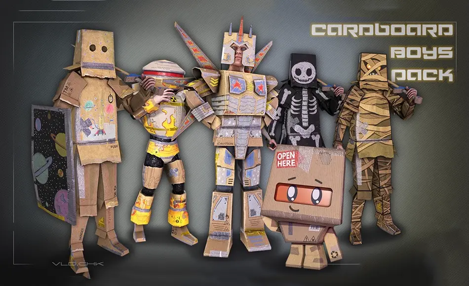 【UE5】纸板男孩套装 Cardboard Boys Pack