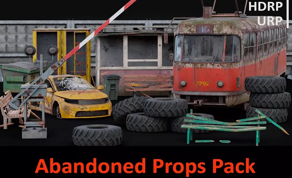 Unity资产 – 废弃道具包 Abandoned Props Pack Unity资产 – 废弃道具包 Abandoned Props Pack