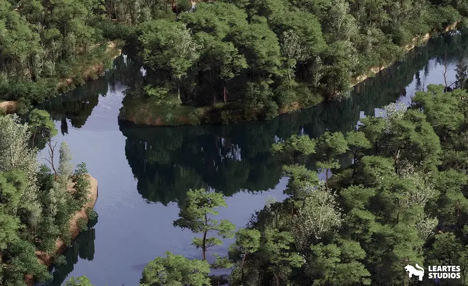 Unity场景 – 松树环境 The Pine Environment (Foliage , Island , Nature , River )