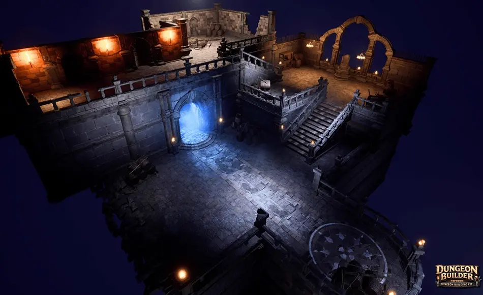 【UE5】模块化地牢 Dungeon Builder: Modular Top Down RPG Environment Kit (Dungeon, Modular Dungeon)