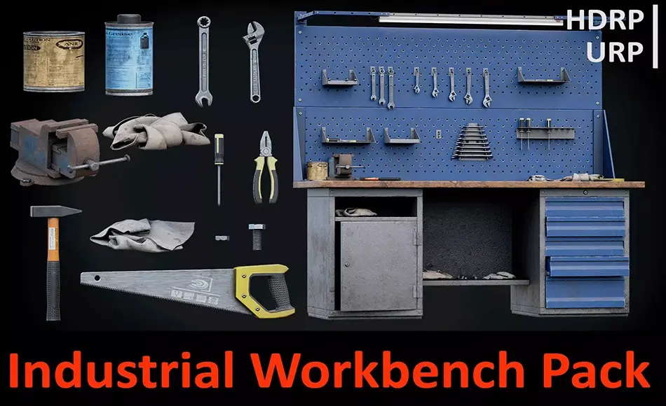 Unity资产 – 工业工作台套装 Industrial Workbench Pack Unity资产 – 工业工作台套装 Industrial Workbench Pack