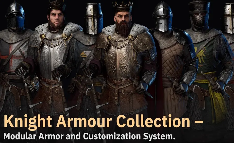 【UE5】盔甲骑士 Knight Armor – Metahuman and Customization System 【UE5】盔甲骑士 Knight Armor – Metahuman and Customization System