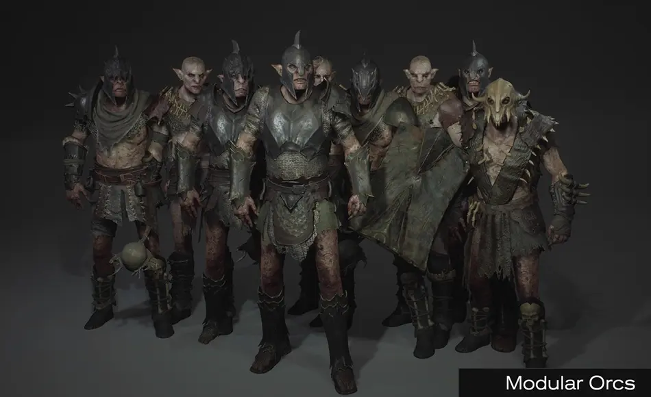 【UE5】模块化兽人角色 Modular Orcs & Troll – Metahuman 【UE5】模块化兽人角色 Modular Orcs & Troll – Metahuman
