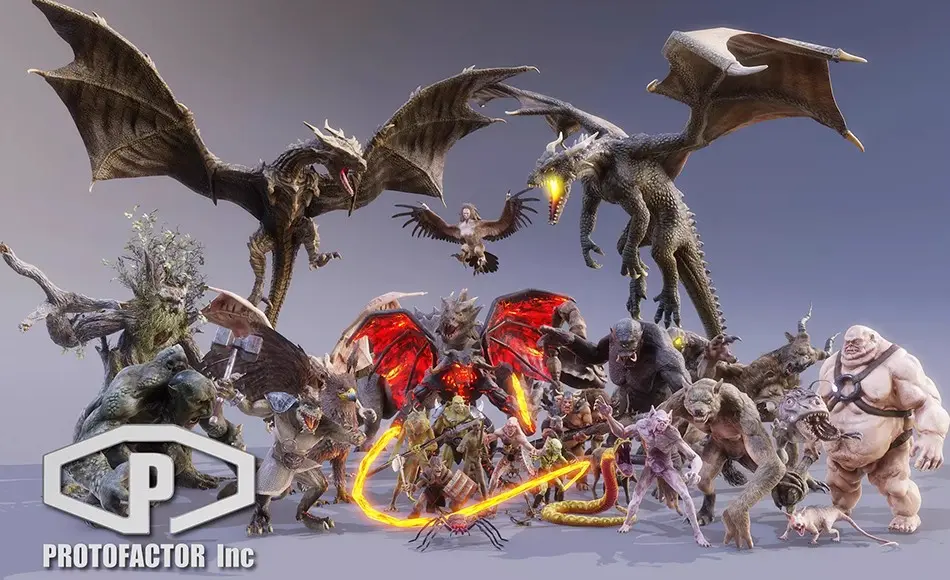 Unity角色 – 英雄奇幻生物完整包 HEROIC FANTASY CREATURES FULL PACK VOL 1