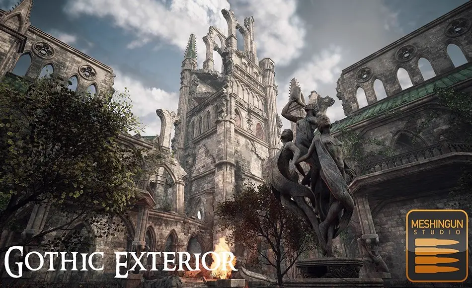 UE5插件 – 哥特式外观超级包 Gothic Exterior Megapack UE5插件 – 哥特式外观超级包 Gothic Exterior Megapack