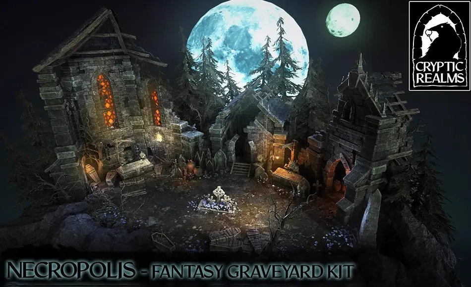 Unity场景 – 亡灵之城 Necropolis – Fantasy Graveyard Kit Unity场景 – 亡灵之城 Necropolis – Fantasy Graveyard Kit