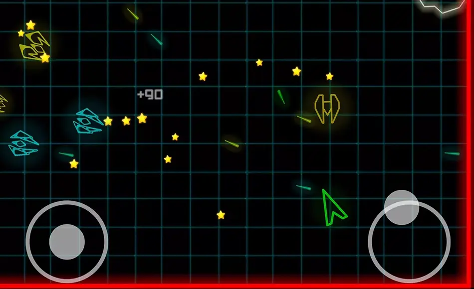 Unity开发 – 霓虹太空战机游戏开发模板 Neon Space Fighter – shooting meteorites and spaceships. Endless scifi game