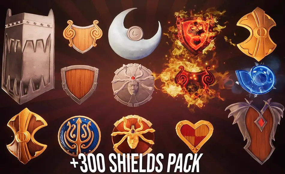Unity特效 – 盾牌特效包 Shield With VFX Pack Vol. 1 +300 Variations