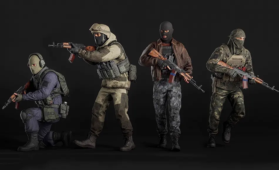 【UE5】模块化匪徒角色 Modular Bandits Pack
