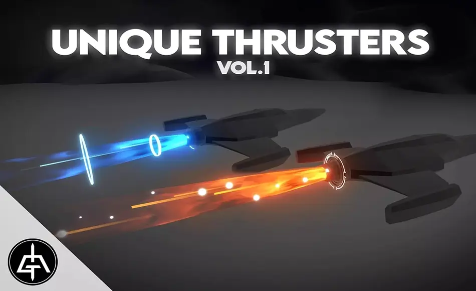 Unity特效 – 火焰助推器特效 Unique Thrusters Vol.1