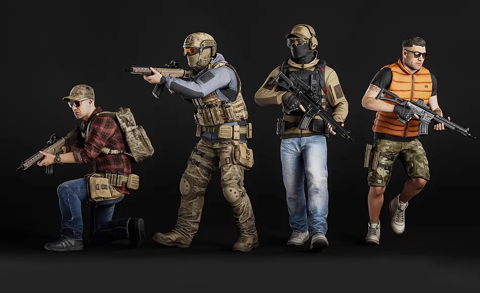 【UE5】模块化士兵角色 Modular Casual Military Soldier