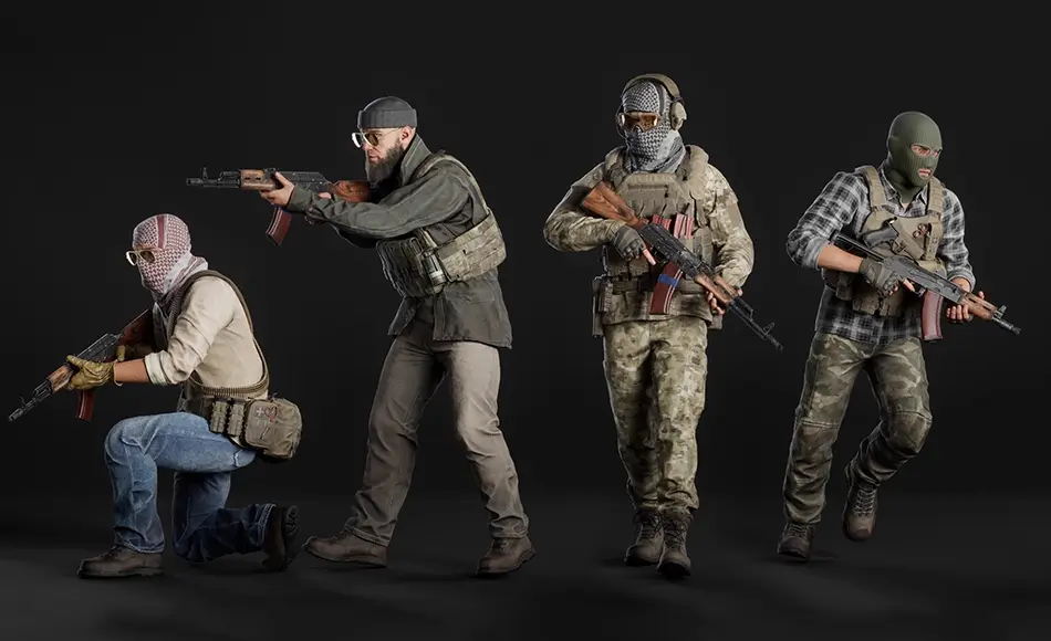 【UE5】中东军事人物角色 Middle East Military Characters