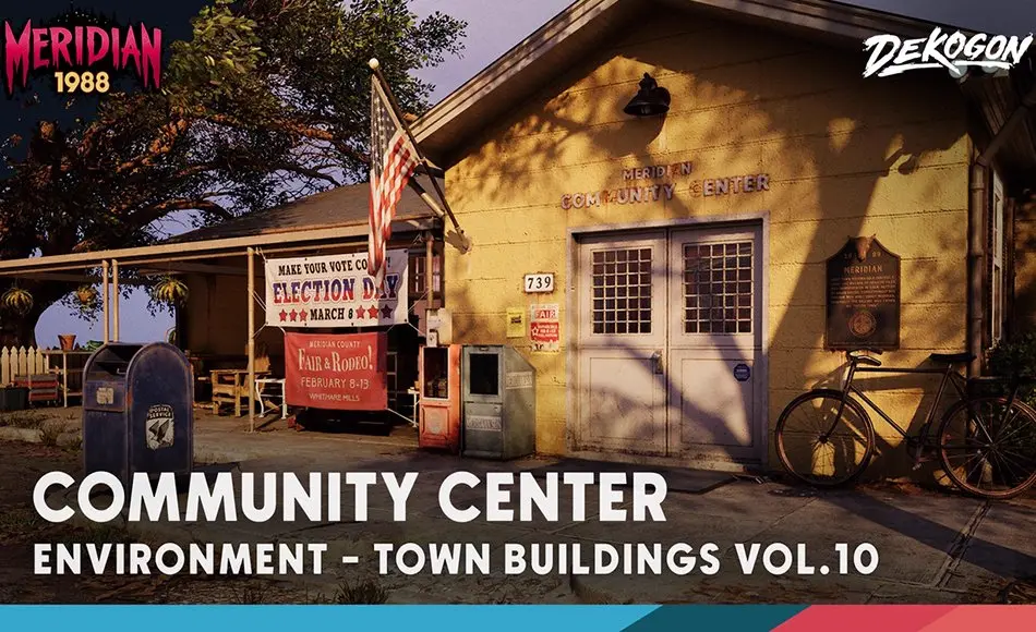 【UE5】模块化社区中心环境 Meridian 1988: Community Center – Modular Environment (VOL 10) 【UE5】模块化社区中心环境 Meridian 1988: Community Center – Modular Environment (VOL 10)