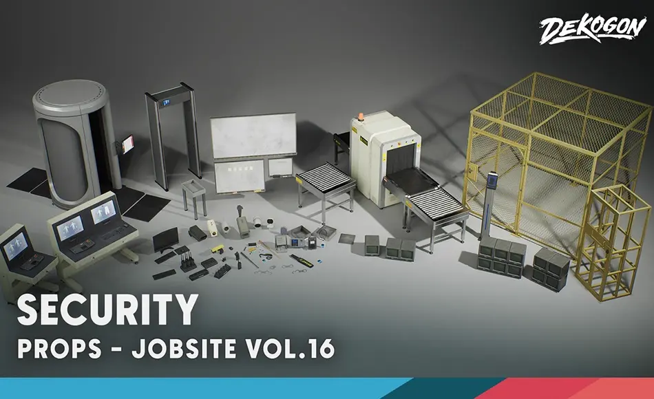 【UE5】工地现场 Jobsite VOL.16 – Security (Nanite & Low Poly) 【UE5】工地现场 Jobsite VOL.16 – Security (Nanite & Low Poly)