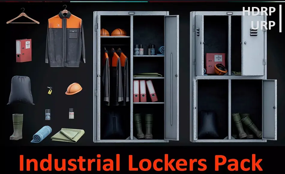Unity资产 – 工业储物柜套装 Industrial Lockers Pack