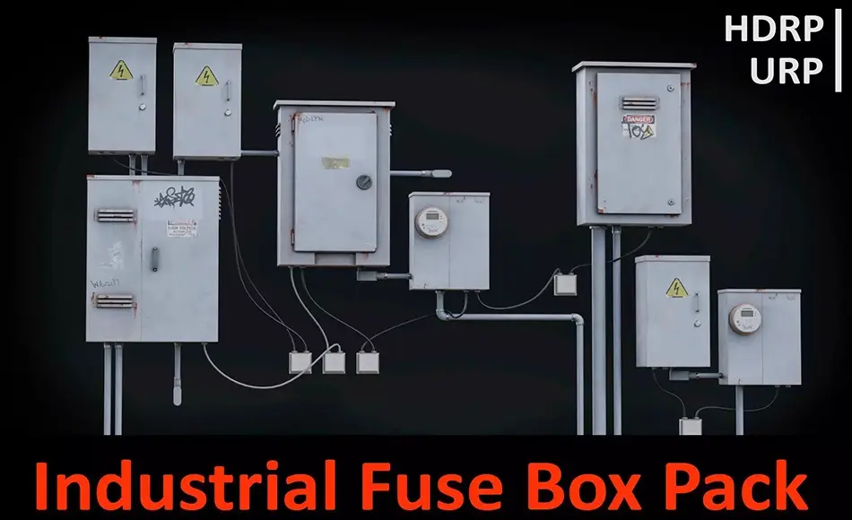Unity资产 – 工业保险丝盒组件 Industrial Fuse Box Pack