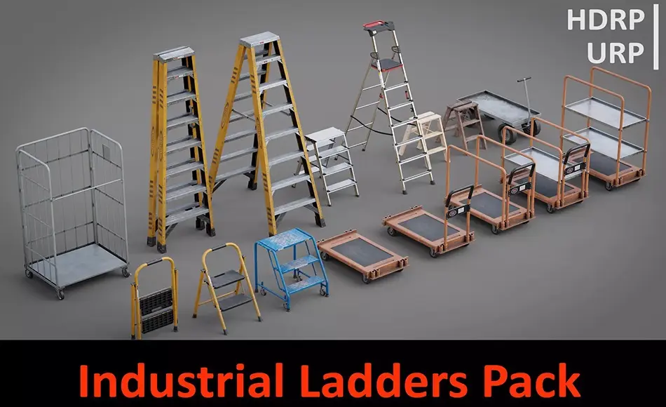 Unity资产 – 工业扶梯套装 Industrial Ladders Pack