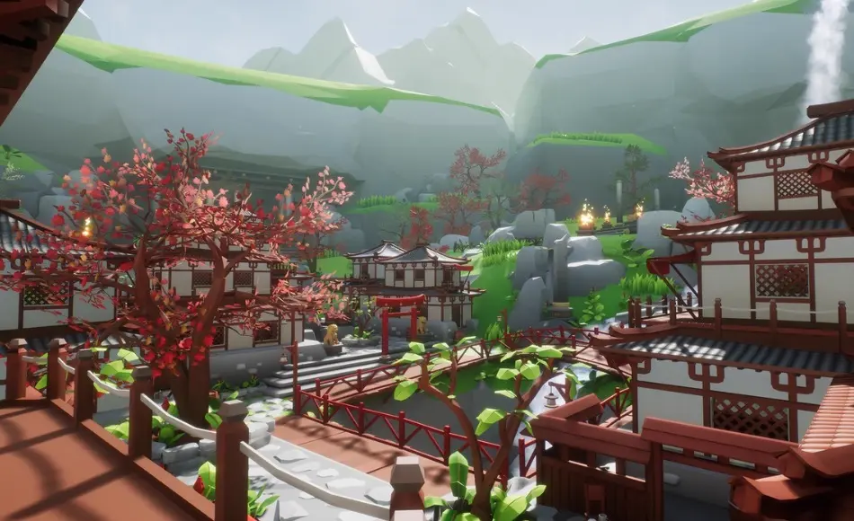 【UE4/5】风格化亚洲环境资产 Lowpoly Style Asia Environment