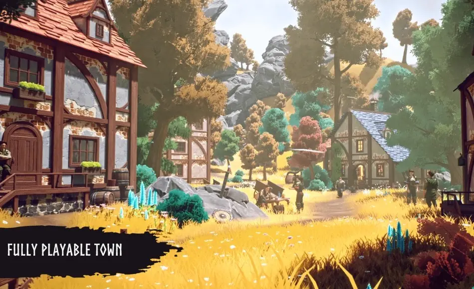 【UE5】风格化城镇 Stylized Town (Stylized Town, Stylized Village, Medieval Town, Village, Fantasy)
