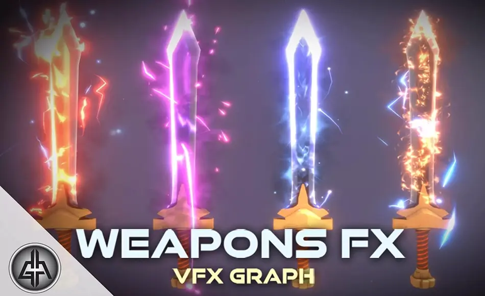 Unity特效 – 武器光效特效 VFX Graph – Weapon Effects – Vol. 1