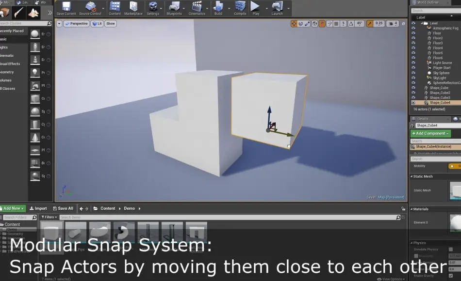 UE5插件 – 模块化吸附系统 Modular Snap System