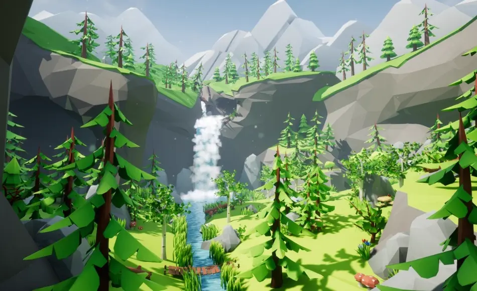 【UE5】风格化森林包 Lowpoly Style Forest Pack