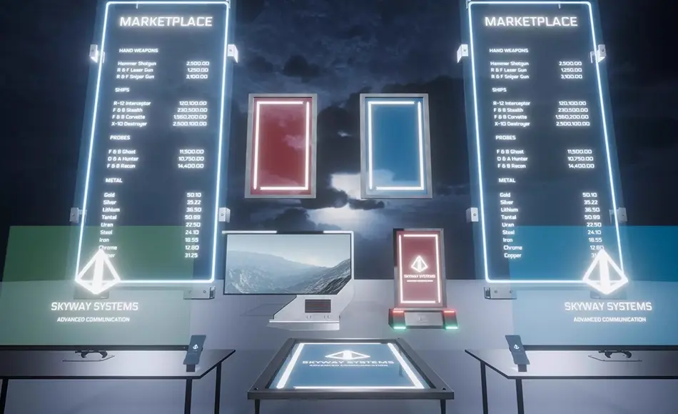 Unity资产 – 科幻显示器 Sci-Fi Displays