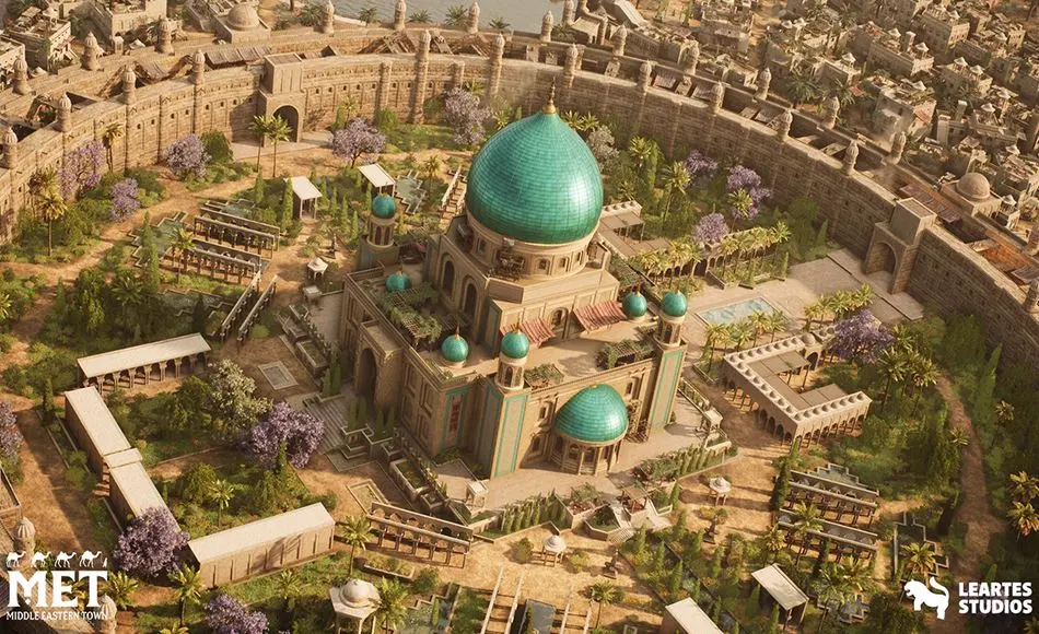 【UE5】中东城镇 Middle Eastern Town Gigapack w/ Level PCG ( MET, Palace, Bazaar, City) 【UE5】中东城镇 Middle Eastern Town Gigapack w/ Level PCG ( MET, Palace, Bazaar, City)