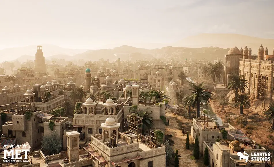 【UE5】中东城镇 Middle Eastern Town Gigapack w/ Level PCG ( MET, Palace, Bazaar, City) 【UE5】中东城镇 Middle Eastern Town Gigapack w/ Level PCG ( MET, Palace, Bazaar, City)