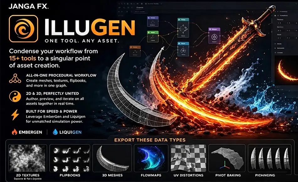 实时特效模拟软件 IlluGen 实时特效模拟软件 IlluGen