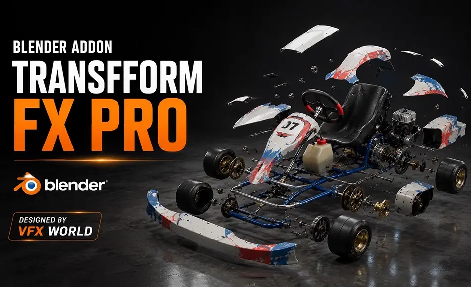 Blender插件 – 程序化动画工具 Transform FX Pro