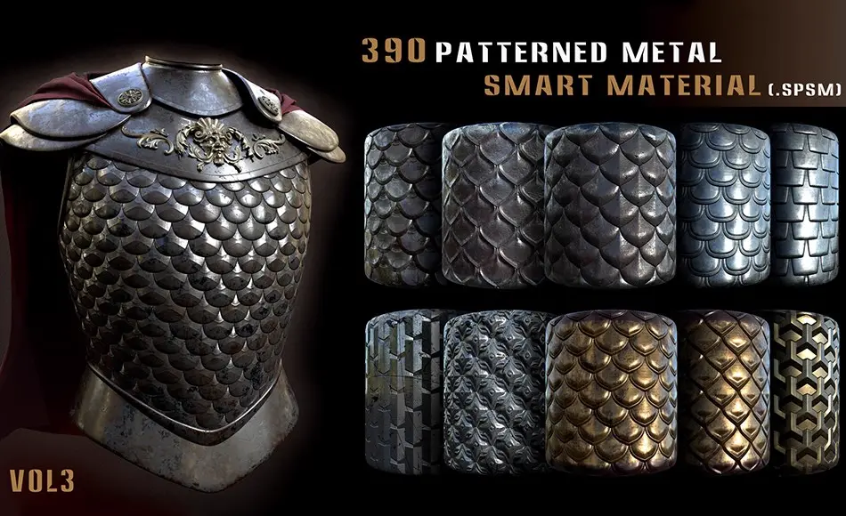390 种金属图案智能材质 390 patterned metal smart material _ VOL 3
