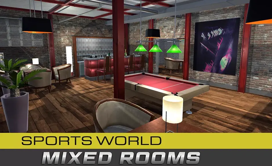 Unity场景 – 复古台球室 Indoor Sports – Mixed Room Pack Unity场景 – 复古台球室 Indoor Sports – Mixed Room Pack