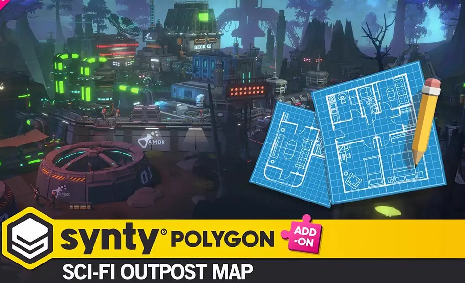 Unity资产 – 科幻前哨站地图 POLYGON – Sci-Fi Outpost Map