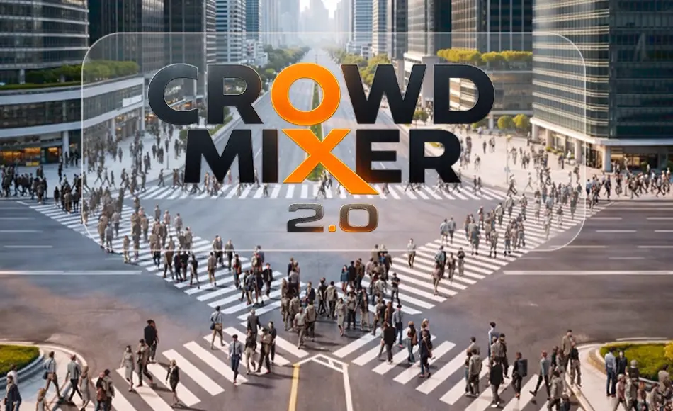 Blender插件 – 群集插件 Crowd Mixer