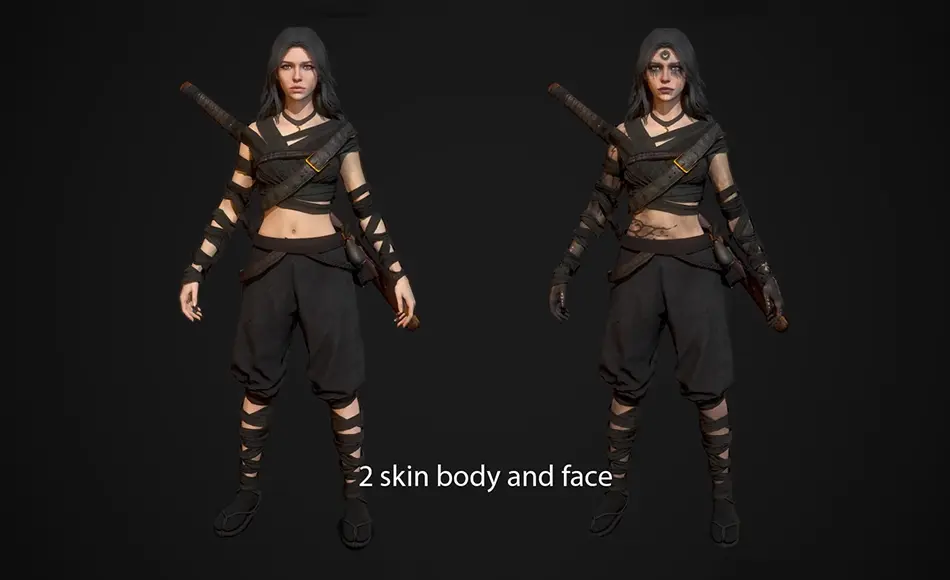 【UE5】忍者角色 ae:Shinobi