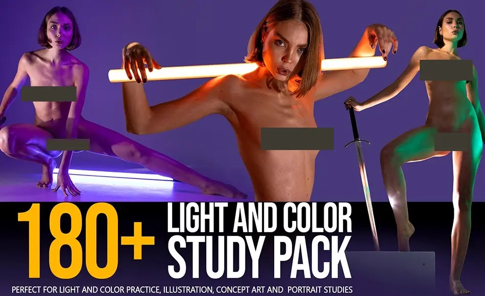 180 张光线色彩角色参考 180+ Light & Color Study Pack 180 张光线色彩角色参考 180+ Light & Color Study Pack