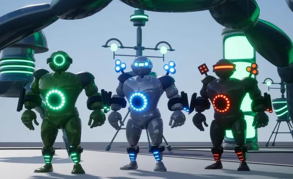 【UE5】科幻机器人配件道具 Scifi Robot + Attachments & Props