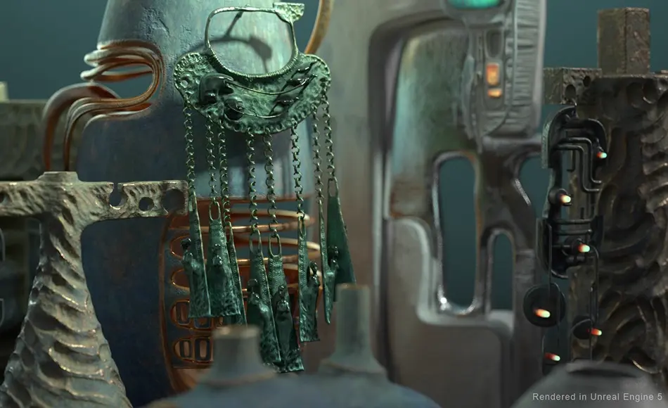【UE5】科幻神社道具 Sci-Fi Shrine Props VOL 5