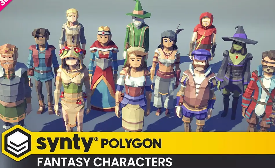 Unity角色 – 风格化幻想角色 POLYGON – Fantasy Characters Pack