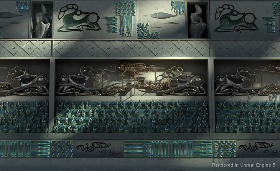 【UE5】科幻神社道具 Sci-Fi Shrine Props VOL 2
