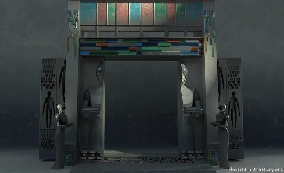 【UE5】科幻神社道具 Sci-Fi Shrine Props VOL 1
