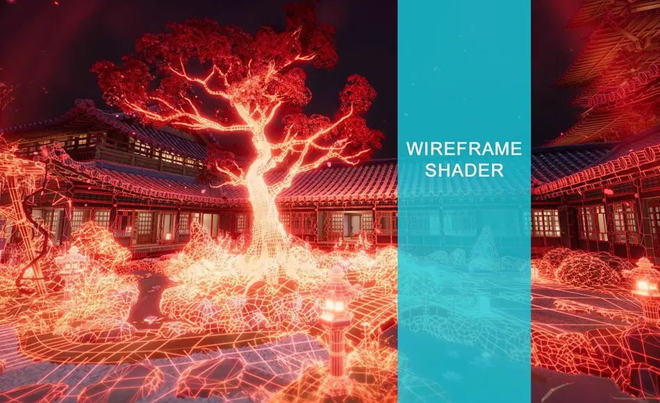 Unity材质 – 线框材质 Wireframe Shader
