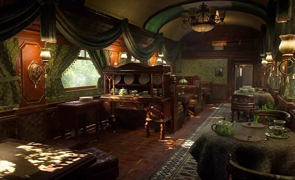 Unity场景 – 维多利亚时代火车内部环境包 Victorian Train Interior Environment Pack