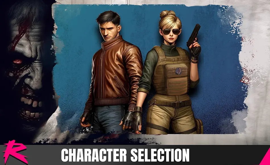 Unity资产 – 复古游戏模板 Retro Horror Template – Character Selection