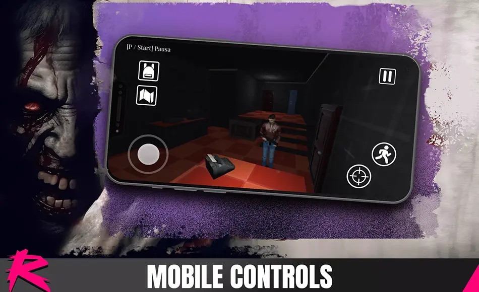 Unity资产 – 复古游戏模板 Retro Horror Template – Mobile Controls